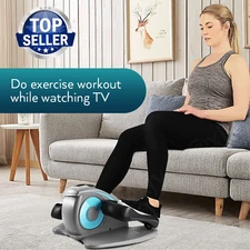 Under Desk Elliptical Machines Electric Pedal Bike Exerciser Trainer Portable-💝