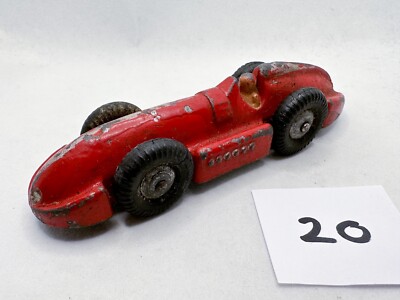 SELTENES VINTAGE DINKY TOYS # 23E GESCHWINDIGKEIT DES WINDES RENNWAGEN DRUCKGUSS MODELL ROT