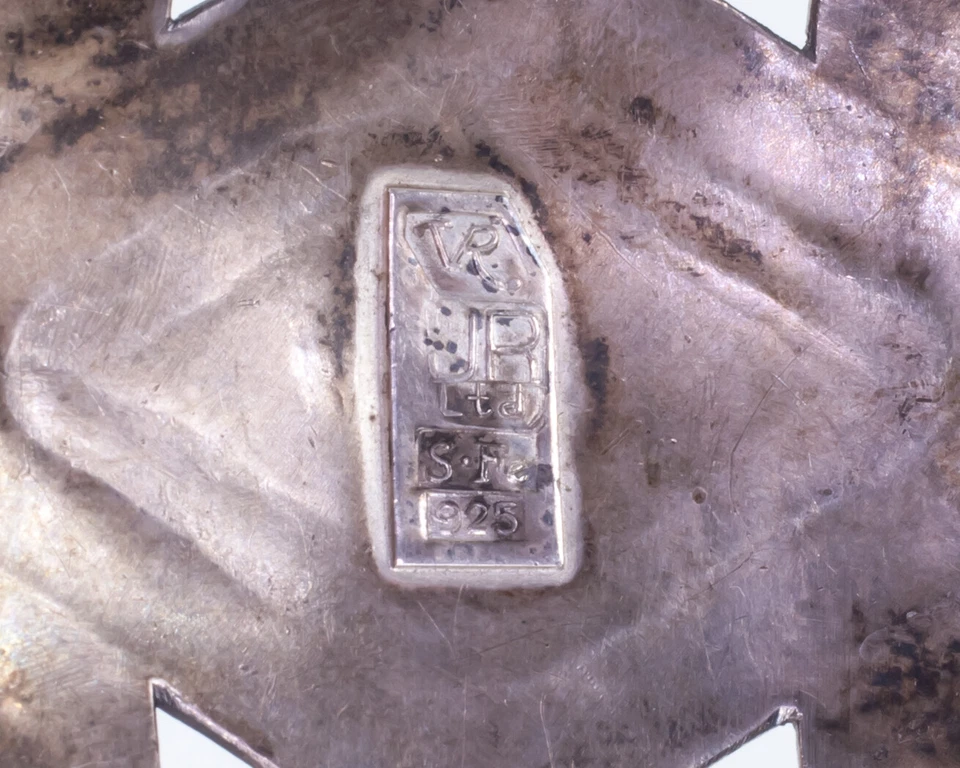 James Reid Limitata Argento Sterling Tre Pezzi Cintura W/Originale Tela Tasca - Immagine 3 di 3