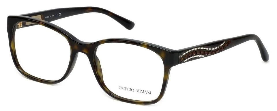 Gafas de lectura de diseñador Giorgio Armani AR7013B-5026-53 mm cristal marrón tortuga Foto 2 de 4