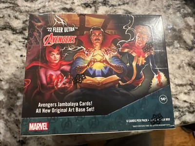 2022 UD Fleer Ultra Avengers Marvel New Factory Sealed Hobby Box   