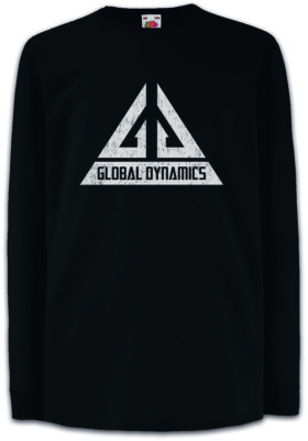 GLOBAL DYNAMICS GD LOGO Kinder Langarm T-Shirt Jack Carter Eureka ...