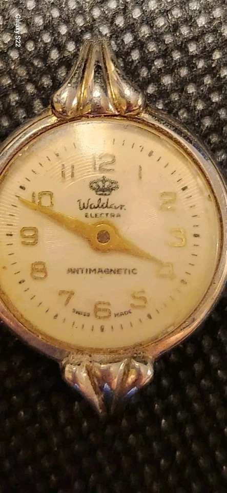 Vintage Waldan Electra Swiss Made Diamond Tools relógio de pulso feminino sem pulseira  - Imagem 2 de 4