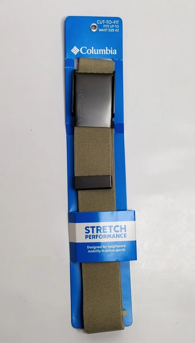 Columbia Stretch Webbing Belt Color Khaki Fits up to 42