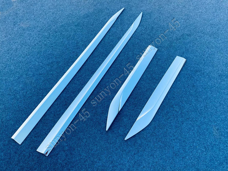 For Toyota Venza 2021 ABS Chrome Body Door Side Molding Cover Trim 4PCS