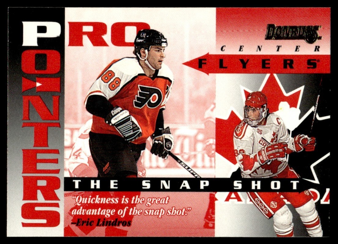 1995-96 Donruss Pro Pointers #13 Eric Lindros Philadelphia Flyers/Canada