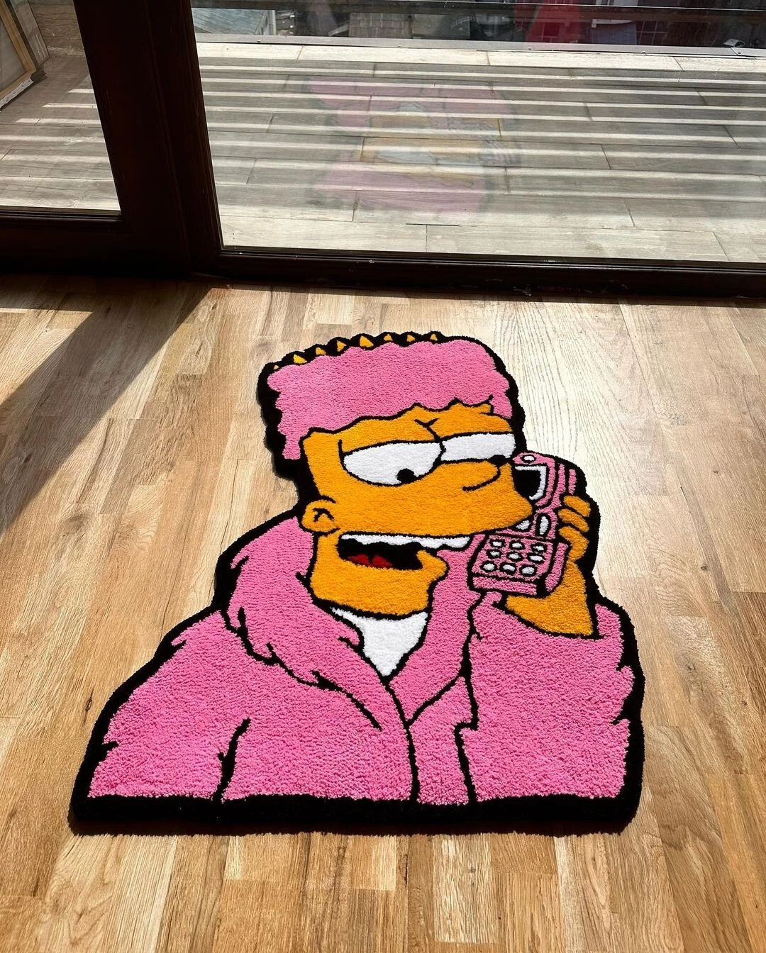 BART Simpsons Handtufted Shape  Rug , Handmade Rug For Any Room