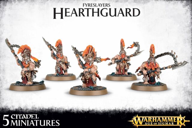 5 Miniatures for sale online Games Workshop Warhammer Age of Sigmar Hearthguard Berzerkers Kit 