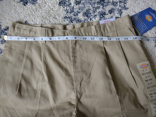 Girls Dickies Pleated Uniform Front Shorts Sz 14 1/2 RG - Picture 12 of 12