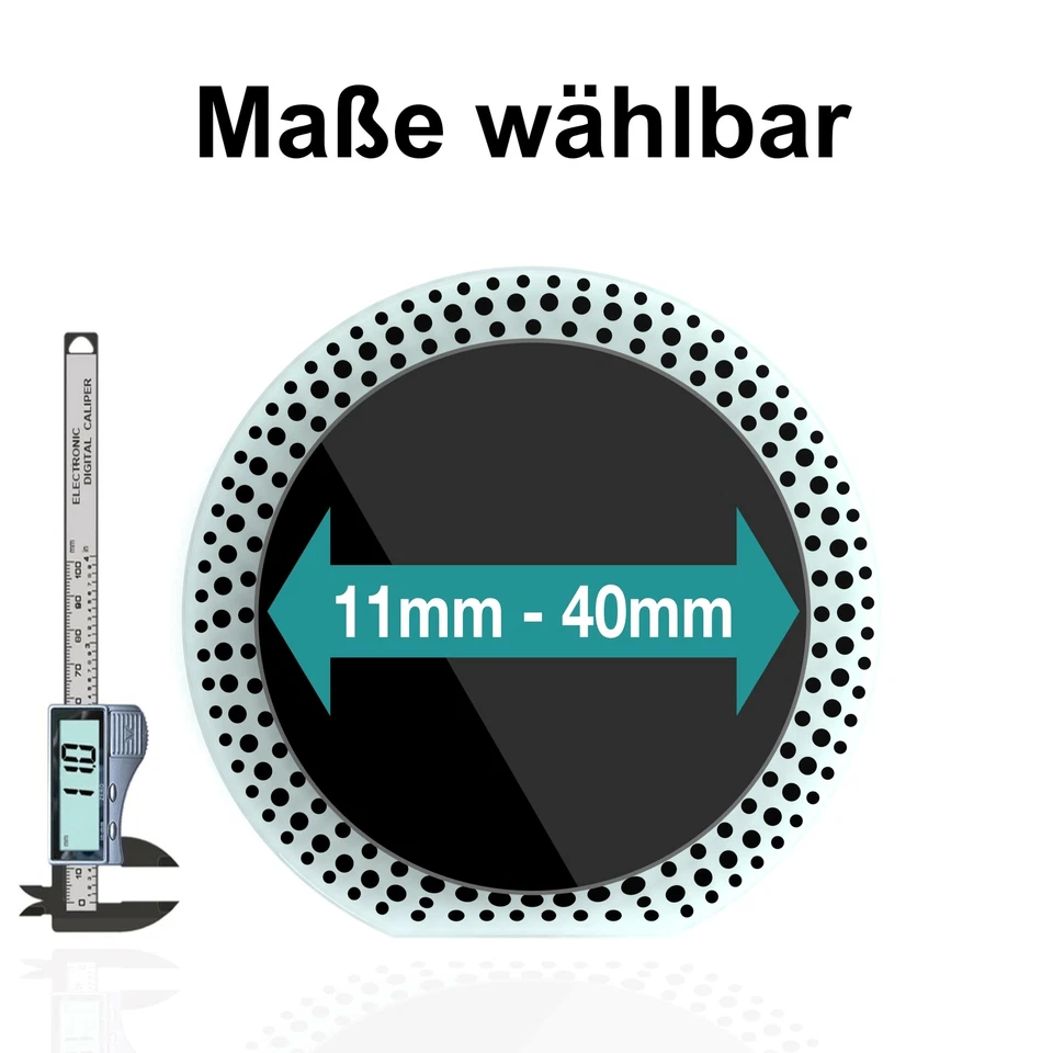 BIJON® Auf Maß: Echtglas Heckwischer Abdeckung clean Heck Glasstopfen Blindstopfen