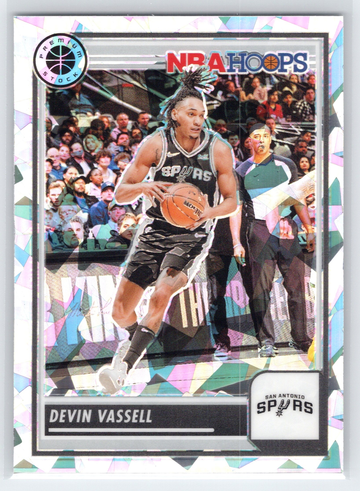 Devin Vassell - 2023-24 Hoops Premium Stock - Ice Prizm #232 - San Antonio Spurs