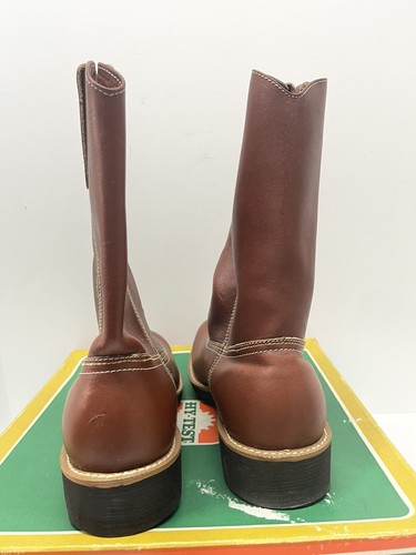 Vintage NEW NOS Hy-Test Work Boots Steel Toe Size 8.5 D Seal Flex Resist oil - Picture 8 of 12