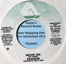 Fashion - Move On - New Wave Synth Pop DJ Promo NM 45 7" Vinyl