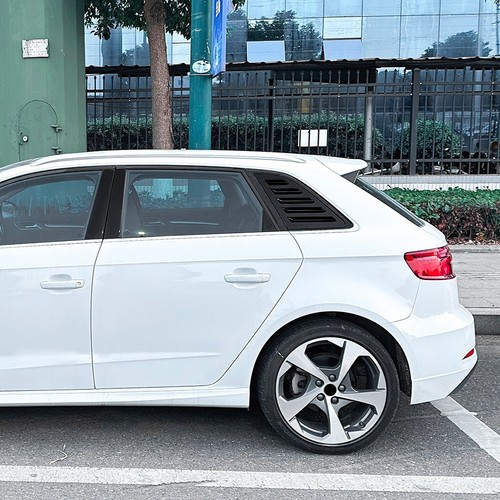 Escudo de ventilación lateral negro brillante ventana trasera A3 para Audi A3 8V S3 Sportback 2014-20 - Imagen 2 de 5