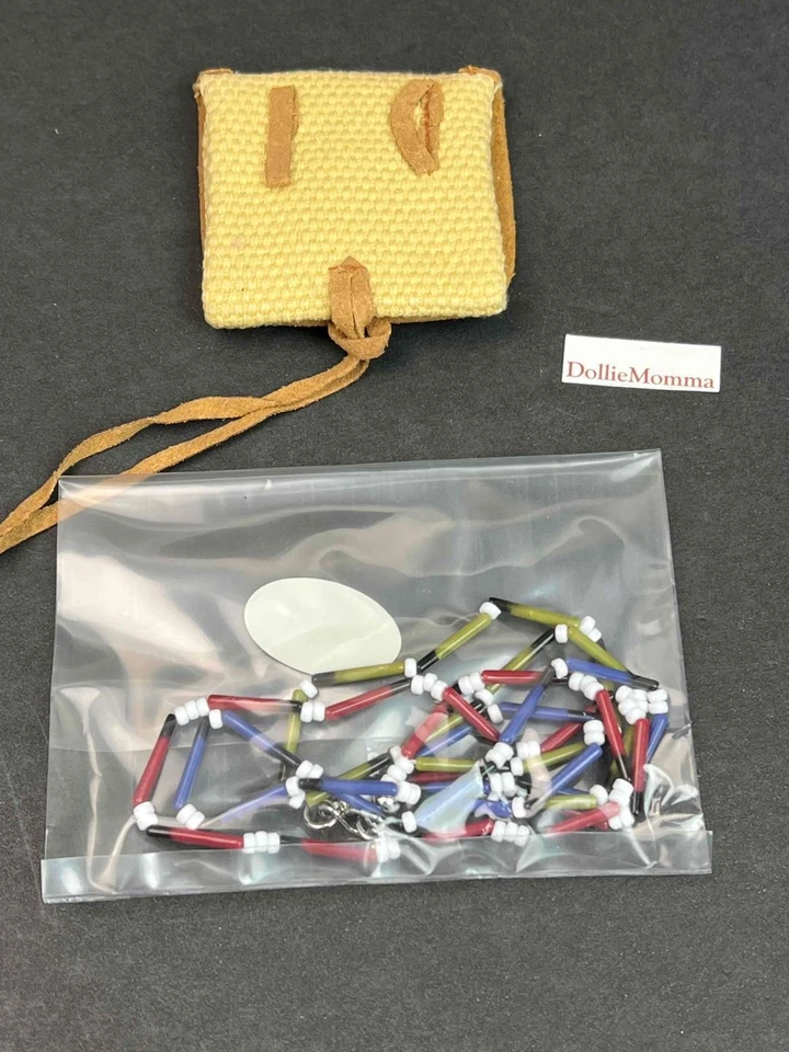 American Girl Kaya Meet Accessories Pouch/Purse Quill Necklace~NoBelt~Indian 18" - Image 2 of 4