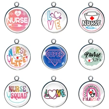 Nurse Life Glass Cabochon Charms