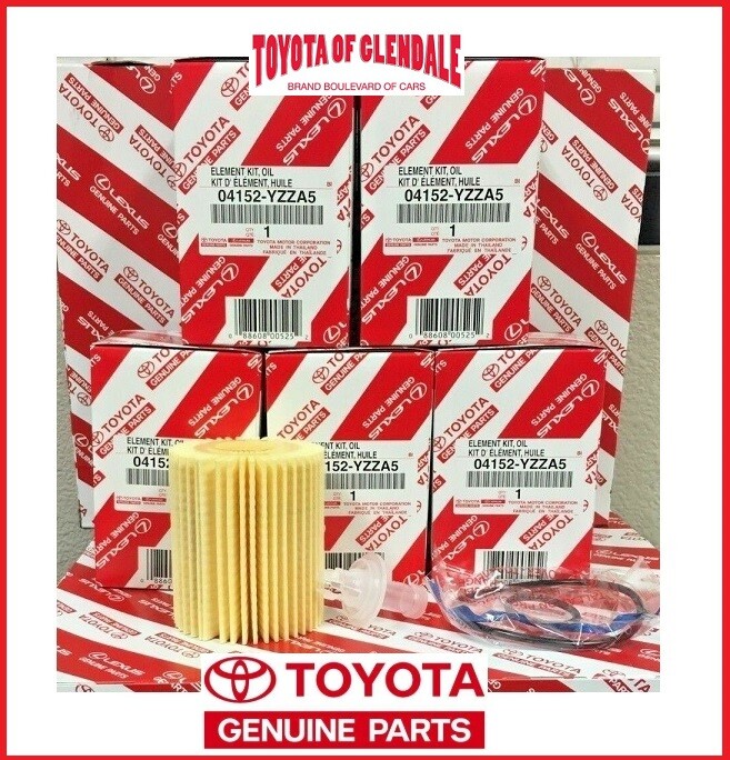 Set Of 5 Genuine Oem 04152-yzza5