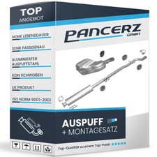 Auspuffanlage für Volvo V70 II & XC70 I 2.4 T 2.5 T 2.4 D D5 mit Chrom