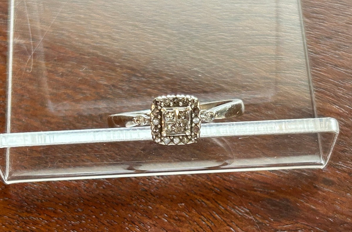 『TW RING SILVER』 Sterling Silver 925 1.4tw Diamond Ring Sz 7 | eBay