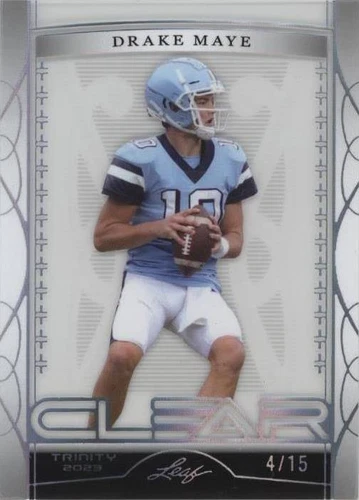 2023 Leaf Trinity Clear Drake Maye #C-27