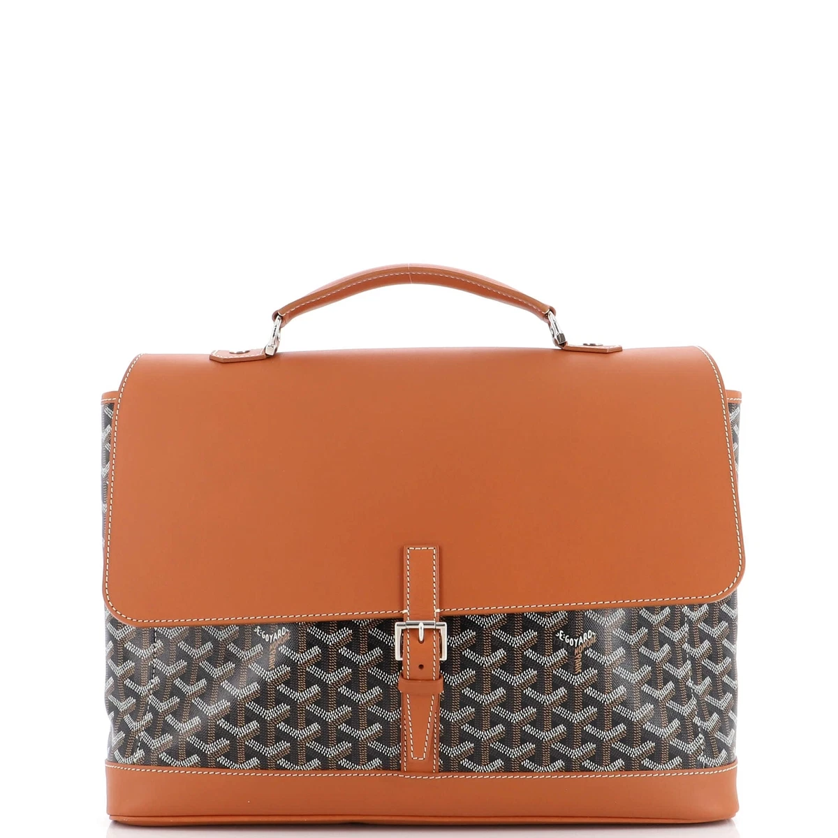 Goyard Citadin Messenger Briefcase Coated Canvas Black Brown eBay