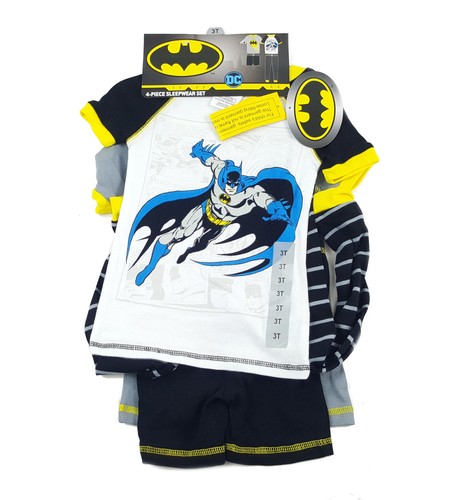 NWT Komar Kids Boy 4 Piece Pajama Sleepwear Set Justice League,Batman,Minecraft, - Picture 10 of 12