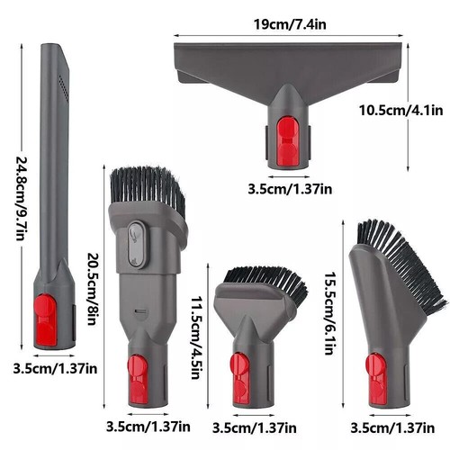 6x Zubehör Set Ersatz für Dyson V7 V8 V10 V11 V12 V15 mit Verlängerungs Schlauch - Bild 10 von 15