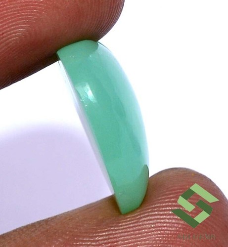 22x20 mm Natural Chrysoprase Heart Shape Cabochon 19.66 CTS Loose Gemstone - Picture 3 of 6