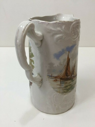 Antique Stoke on Trent Staffordshire Bros England Pitcher, 6" tall x 5" Widest - Picture 4 of 6