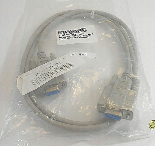 Monoprice 100448 6-Feet DB-9 F/F Molded VGA Cable 326481 Beige color 9 Pin - Afbeelding 3 van 6