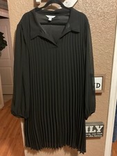 Nine West Black Accordion Pleated Dressy Dress Women’s Size 3X
