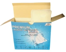 Premium  Laundry Detergent Soap Sheets Easy Dissolve 120 Loads No Plastic Jug