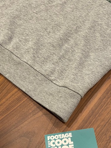 2019 CHILDREN'S GUCCI HOODED SWEATSHIRT W/ GUCCI LOGO HEATHER GREY RED GREEN 8 - Picture 7 of 15