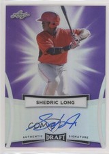 2017 Leaf Metal Draft Purple 13/15 Shed Long Shedric Long #BA-SL1 Auto 04an