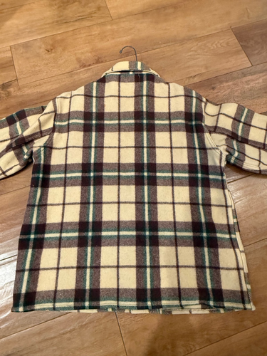 Vintage Woolrich Men's Brown Green Plaid Wool Jacket - Picture 16 of 21