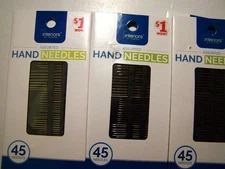 Sewing Needles  45 pack lot USA seller. each pack contain 45 needles assortment.