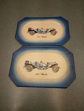 Vintage 1912 Simplex Paper Plate x2