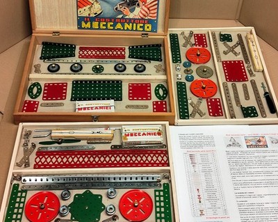 ''Meccano'' Bral 5 - 60er Jahre - 462 Stück von 63 Typen - geprüft, 100% komplett