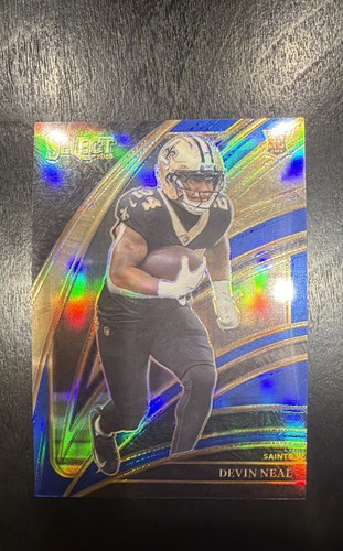 2025 Panini Select Club Level Devin Neal Blue Prizm 31/99 RC Saints