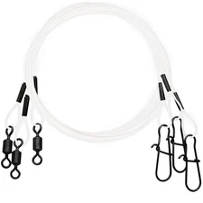 Eagle Claw Clear/Bright Heavy Duty Wire Leaders Assorted Pack
