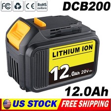 Lithium Ion 12000mAh Battery for 20V Max DCB206 DCB204 Battery
