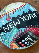 I Love New York Baseball Unforgettaballs Statue of Liberty Empire State Retired