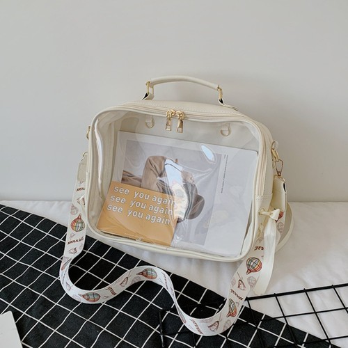 PVC,PU Shoulder Bag Transparent Crossbody Bag Practical Jelly Bag - Picture 13 of 19