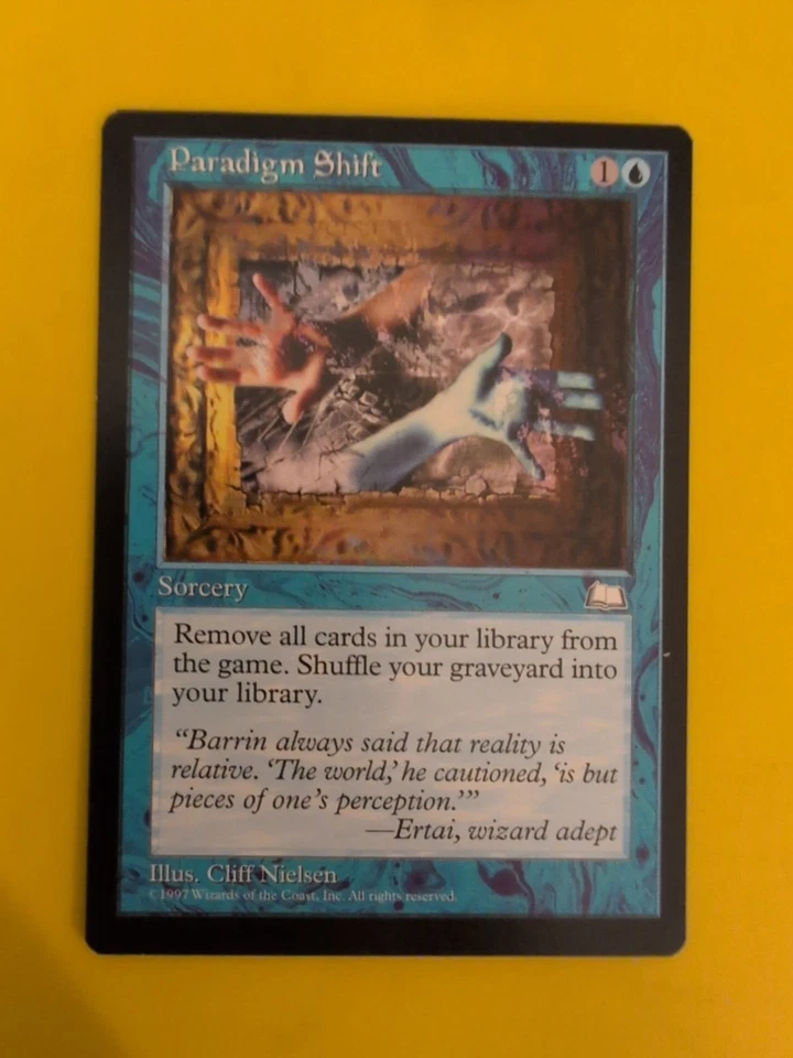 Paradigm Shift. Sorcery Old Vintage. Weatherlight Magic the Gathering Card. - Image 2 of 4