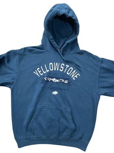 Felpa con cappuccio uomo PRAIRIE MOUNTAIN Yellowstone grande blu