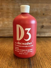 NOS Discwasher D3 Vinyl Record Cleaning Solution - 16 Fl. oz. Refill - 7/8 Full