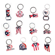 1 x High Quality Metal Keychain Puerto Rico