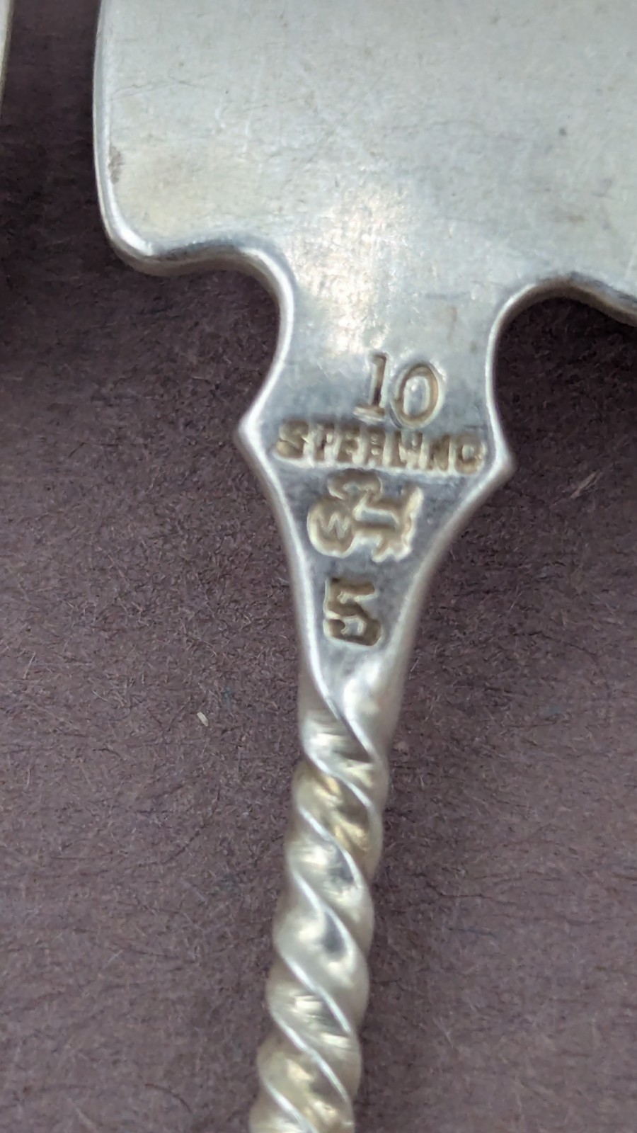 12 Square Twist by Whiting Sterling Silver Cocktail Fork Oyster Forks Set 5.5"