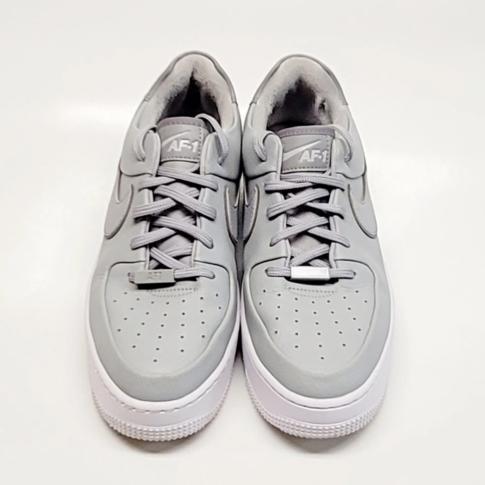Nike Air Force 1 AF1 Sage Low SZ 9.5 Smoke Grey Gray White Shoes Sneakers Women - Image 2 of 4