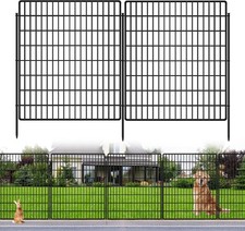 10 Panels Garden Fencing Animal Barrier, 33 in H X 24 ft L Dog Fence Outdoor f